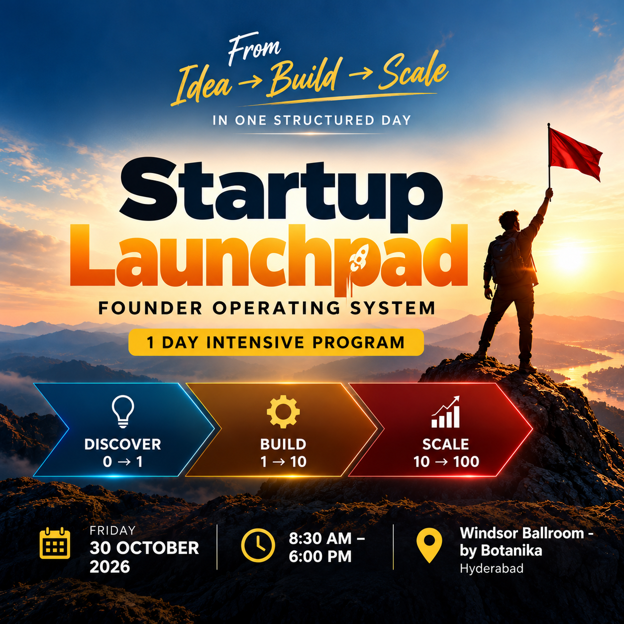 Startup Launchpad – Founder Operating System (1 Day Intensive Program) poster